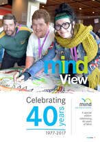 <image shows Mind Australia 40 year newsletter front cover>